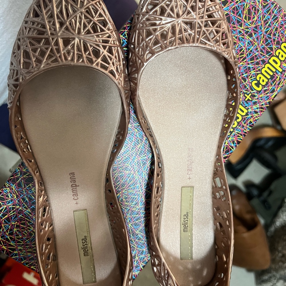 Pink Melissa Camper Loafers